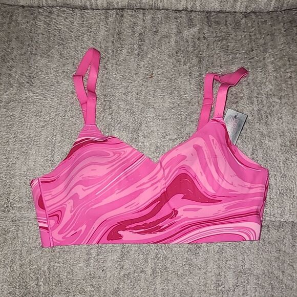 No Boundaries Junior's Wire-Free Bonded Voop Bralette, Size XS - Picture 7 of 10